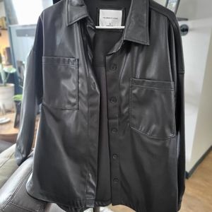 Faux leather jacket